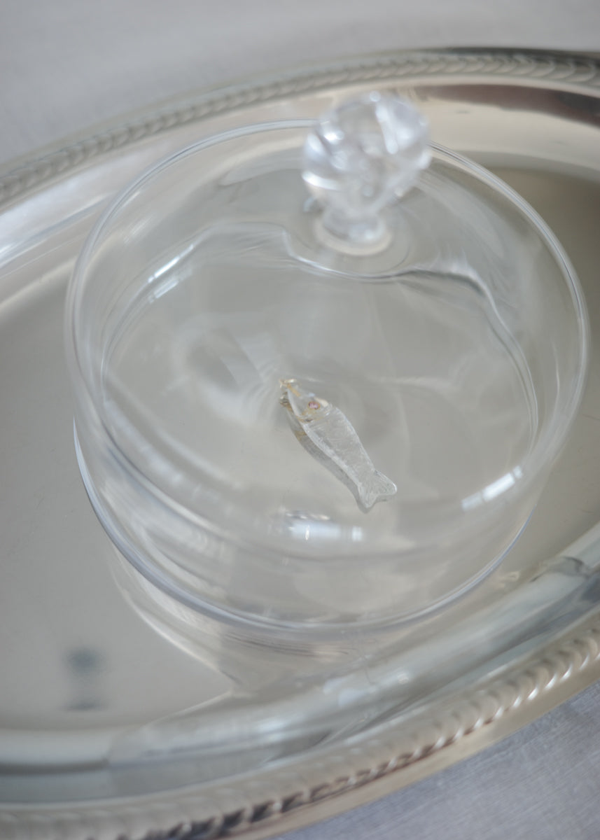 【10月中旬お届け予定】"nonnon" fish pendant -Clear Crystal-