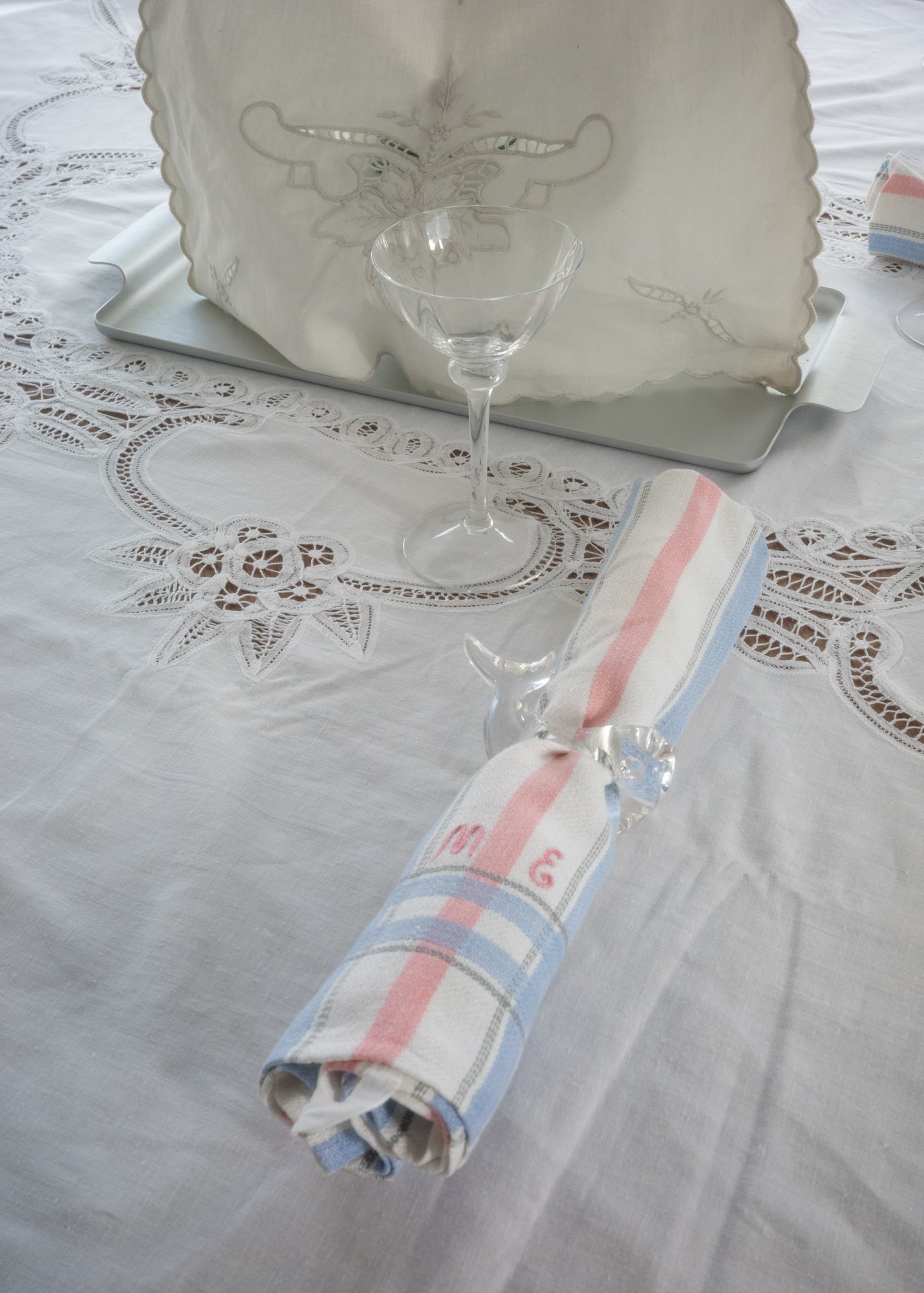 Antique mood lace teapot cover