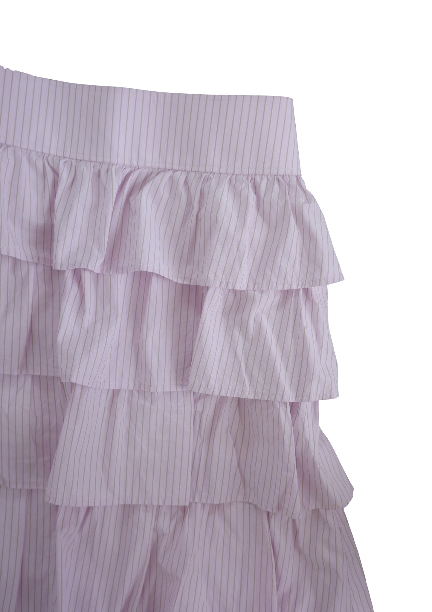 tiered skirt -baby pink-