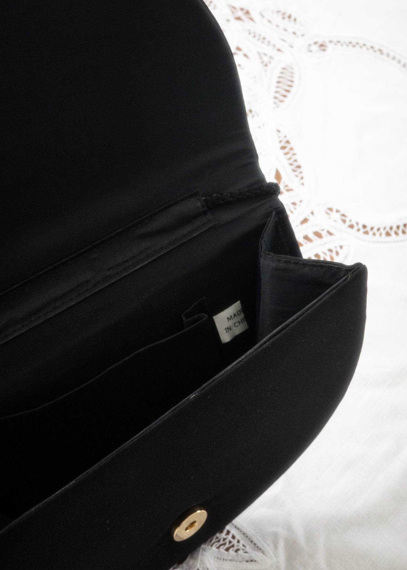 Vintage satin tassel pochette