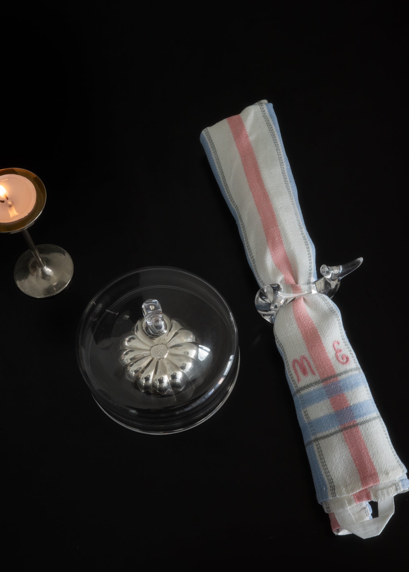 Embroidered vintage candy cloth (Set of 2)