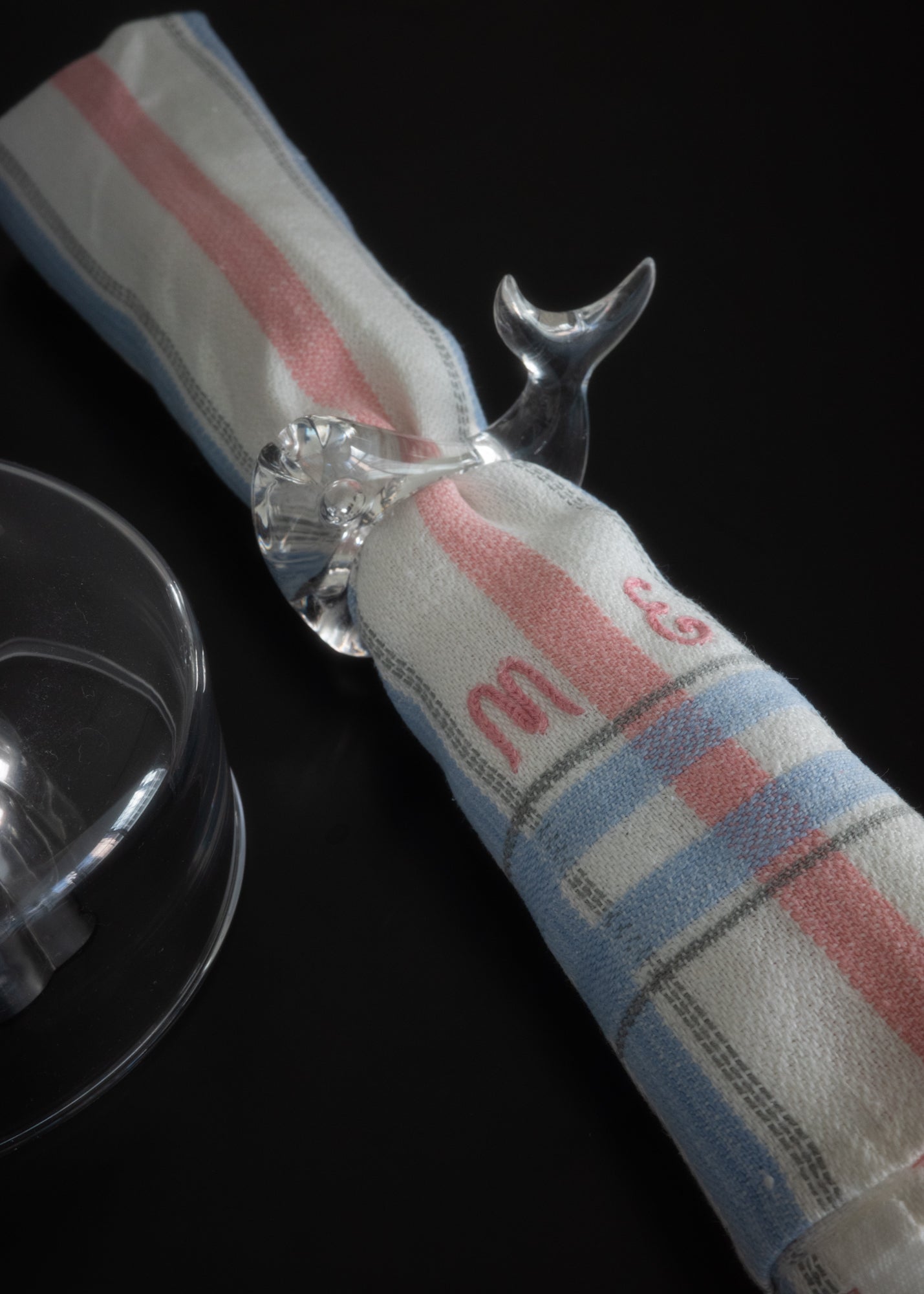 Embroidered vintage candy cloth (Set of 2)