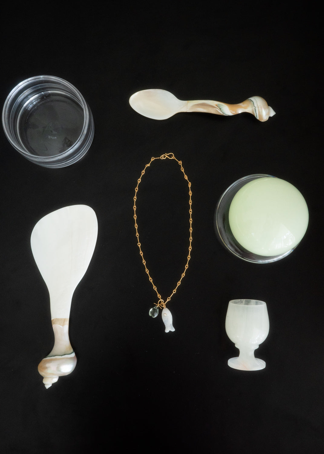 Shell drop spoon