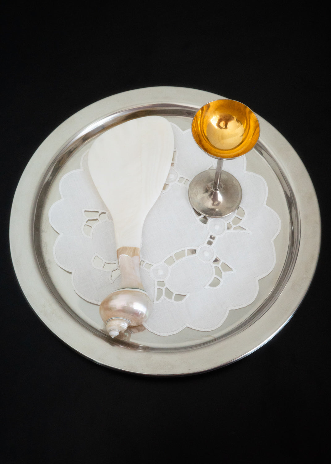 Shell drop spoon