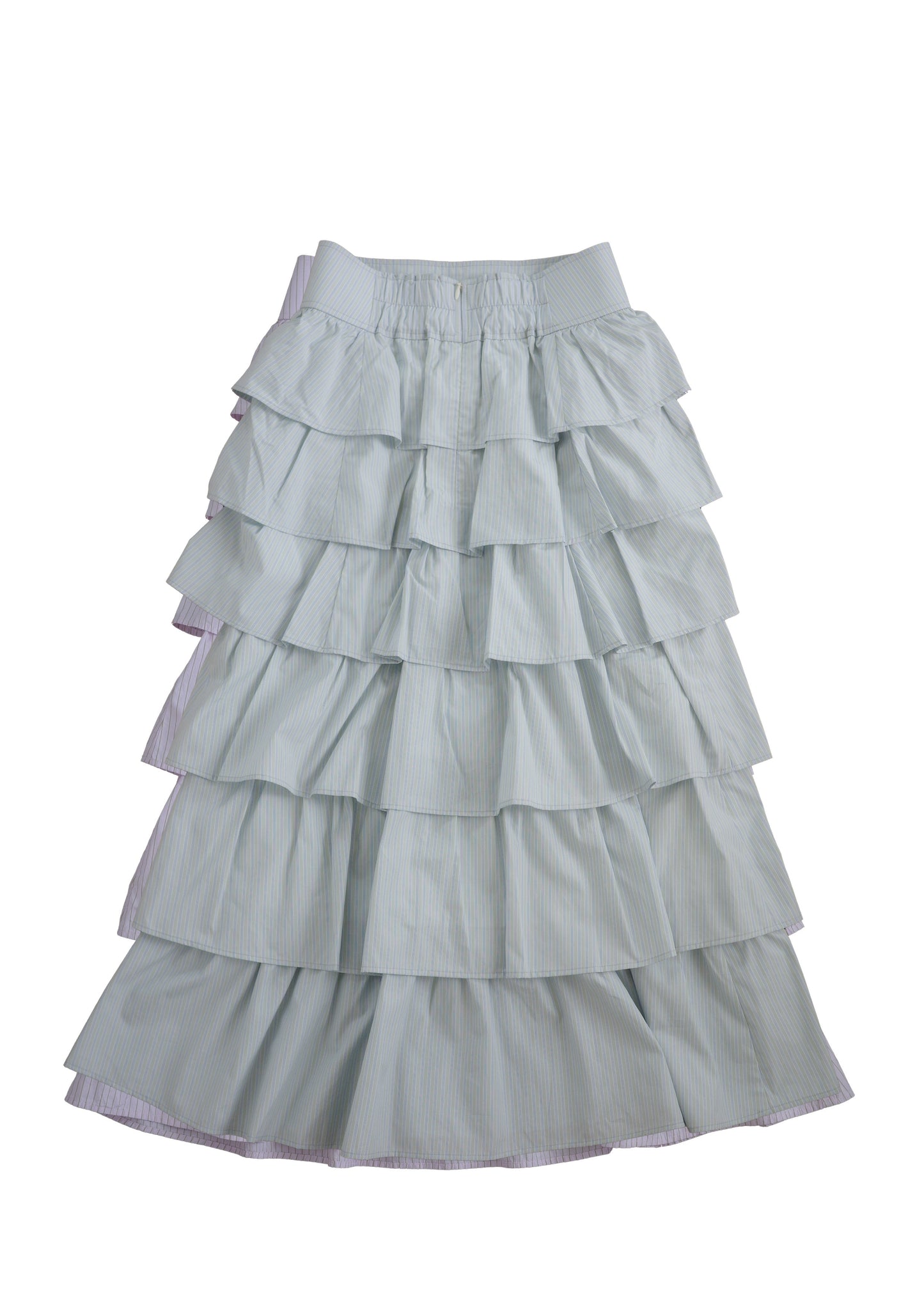 tiered skirt  -ice blue-